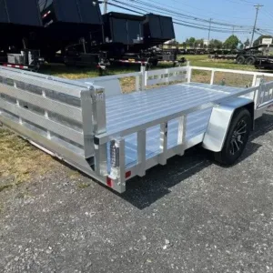 Sport Haven 7x14 Aluminum Utility Trailer – Side ATV Ramps, 2990 lbs GVWR