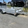 Sport Haven 7x12 Aluminum Utility Trailer Side ATV Ramps, 2990 lbs GVWR