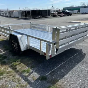 Sport Haven 7x12 Aluminum Utility Trailer Side ATV Ramps, 2990 lbs GVWR