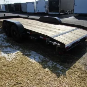 Big Tex 83" x 20′ Wood Deck Open Car Trailer 10K GVW, 9990 lbs GVWR