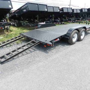 Big Tex 83" x 18′ Steel Deck Car Trailer 10K GVW, 9990 lbs GVWR