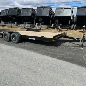 Premier 7 x 18 Wood Deck 10k Open Car Trailer, 9990 lbs GVWR