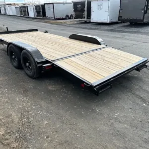Premier 7 x 18 Wood Deck 10k Open Car Trailer, 9990 lbs GVWR