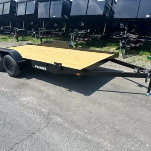 Premier 7 x 16 Open Wood Deck Car Trailer, 7000 lbs GVWR