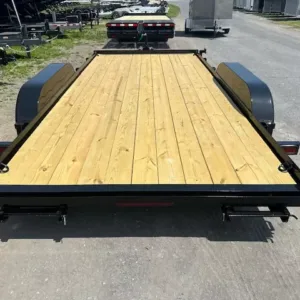 Premier 7 x 16 Open Wood Deck Car Trailer, 7000 lbs GVWR