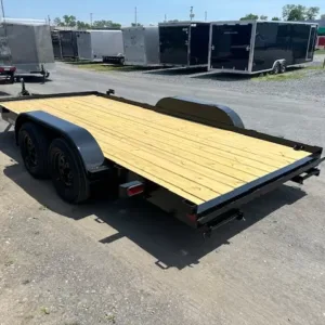 Premier 7 x 16 Open Wood Deck Car Trailer, 7000 lbs GVWR