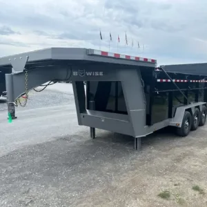 BWise 7 x 16 Gooseneck Tri-Axle Dump Ultimate Dump Trailer
