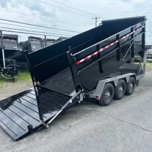 BWise 7 x 16 Gooseneck Tri-Axle Dump Ultimate Dump Trailer