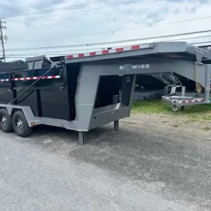 BWise 7 x 16 Gooseneck Tri-Axle Dump Ultimate Dump Trailer