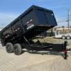 BWise 7 x 14 High Side Dump Trailer Barn Doors, 14000 lbs GVWR