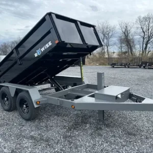 BWise 6 x 10 Low Profile Dump Trailer Hydraulic Jack, 9990 lbs GVWR