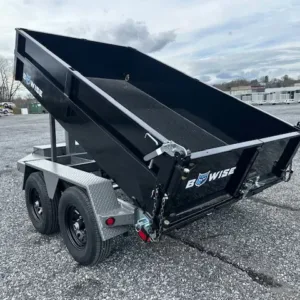 BWise 6 x 10 Low Profile Dump Trailer Hydraulic Jack, 9990 lbs GVWR