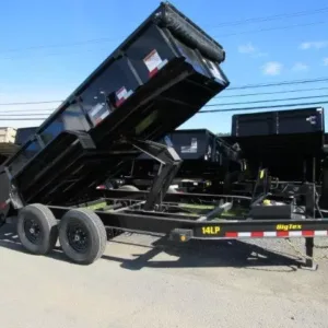Big Tex 7 x 14 Low Profile Dump Trailer Scissor Lift, 14000 lbs GVWR