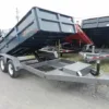 BWise 6 x 12 Low Profile Dump Trailer Combo Gate and Ramps, 9990 lbs GVWR