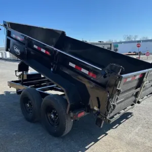 CAM Superline 7 x 12 HD Low Profile Dump Trailer, 12000 lbs GVWR