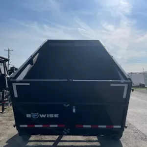BWise 7 x 12 High Side Dump Trailer Barn Doors, 12000 lbs GVWR
