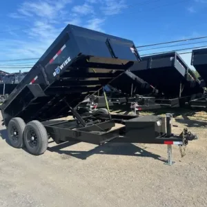 BWise 7 x 12 Low Profile Dump Trailer Ladder Ramps, 12000 lbs GVWR