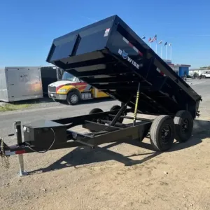 BWise 7 x 12 Low Profile Dump Trailer Ladder Ramps, 12000 lbs GVWR