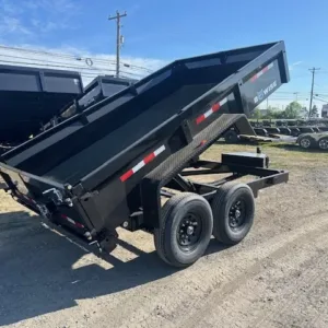 BWise 7 x 12 Low Profile Dump Trailer Ladder Ramps, 12000 lbs GVWR