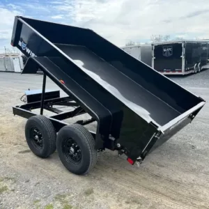 BWise 6 x 10 Low Profile Dump Trailer 6K Axles, 9990 lbs GVWR