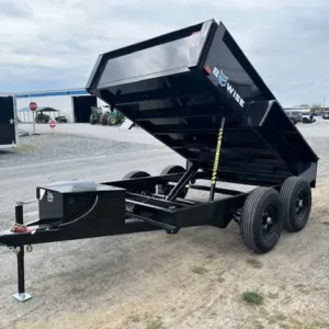 BWise 6 x 10 Low Profile Dump Trailer 6K Axles, 9990 lbs GVWR