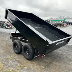 BWise 6 x 10 Deckover Dump Trailer 10K Spreader Gate, 9990 lbs GVWR