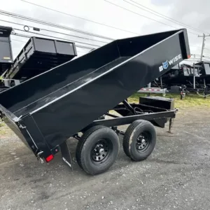 BWise 6 x 10 Deckover Dump Trailer 10K Spreader Gate, 9990 lbs GVWR