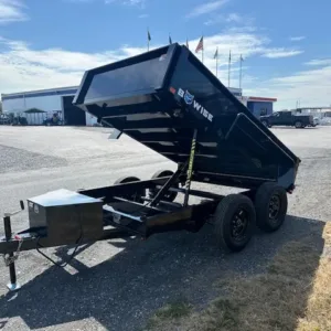 BWise 6 x 10 Dump Trailer 7K Spreader Gate, 7000 lbs GVWR