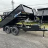 BWise 6 x 10 Deckover Dump Trailer 7K Spreader Gate, 7000 lbs GVWR