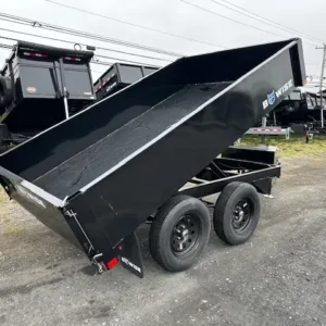 BWise 6 x 10 Deckover Dump Trailer 7K Spreader Gate, 7000 lbs GVWR