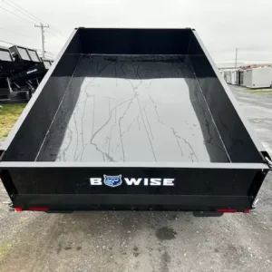 BWise 6 x 10 Deckover Dump Trailer 7K Spreader Gate, 7000 lbs GVWR