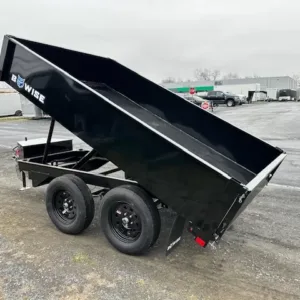 BWise 6 x 10 Deckover Dump Trailer 7K Spreader Gate, 7000 lbs GVWR