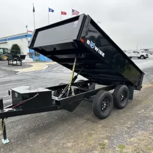 BWise 6 x 10 Deckover Dump Trailer 7K Spreader Gate, 7000 lbs GVWR