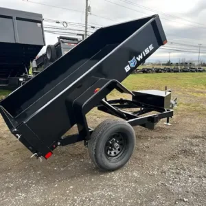 BWise 5 x 8 Dump Trailer 5K Spreader Gate, 5000 lbs GVWR