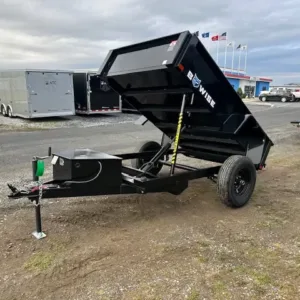 BWise 5 x 8 Dump Trailer 5K Spreader Gate, 5000 lbs GVWR