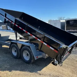 BWise 7 x 16 Gooseneck Dump Trailer