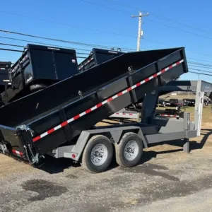 BWise 7 x 16 Gooseneck Dump Trailer