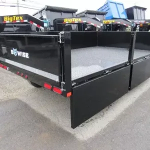 BWise 7 x 12 Deckover Dump Trailer Fold Down Sides, 9990 lbs GVWR