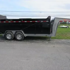BWise 7 x 16 Heavy Duty Gooseneck Dump Ultimate Dump Trailer