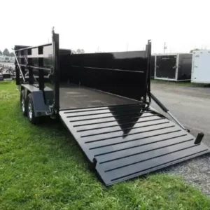 BWise 7 x 16 Heavy Duty Gooseneck Dump Ultimate Dump Trailer