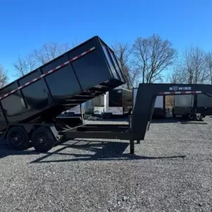 BWise 7 x 16 Gooseneck Dump Trailer (PET-DMP-0055)
