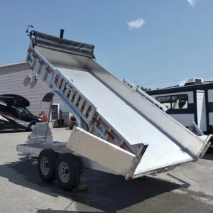 2026 Mission Trailers 7x16 14K Aluminum Hydraulic Dump
