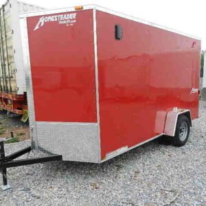 Homesteader 6 x 12 V-Nose Enclosed Trailer, 2990 lbs GVWR