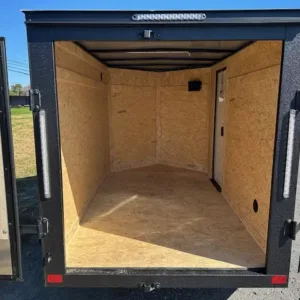 Covered Wagon 5 x 8 Enclosed Cargo Trailer Black Trim, 2990 lbs GVWR