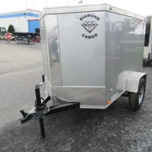 Diamond Cargo 4 x 6 Enclosed Cargo Trailer, 2000 lbs GVWR
