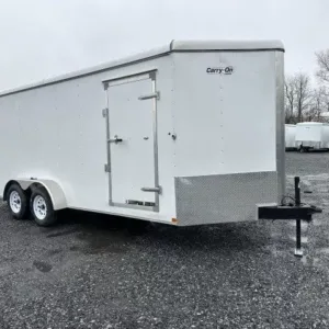 Carry On 7 x 18 Enclosed V-Nose Cargo Trailer, 7000 lbs GVWR