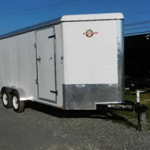 Carry On 7 x 16 Enclosed V-Nose Cargo Trailer, 7000 lbs GVWR