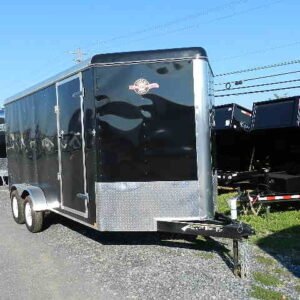Carry On 7 x 16 Enclosed V-Nose Cargo Trailer, 7000 lbs GVWR