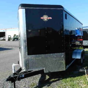 Carry On 7 x 16 Enclosed V-Nose Cargo Trailer, 7000 lbs GVWR