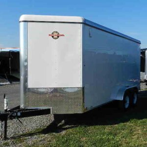 Carry On 7 x 16 Enclosed V-Nose Cargo Trailer, 7000 lbs GVWR